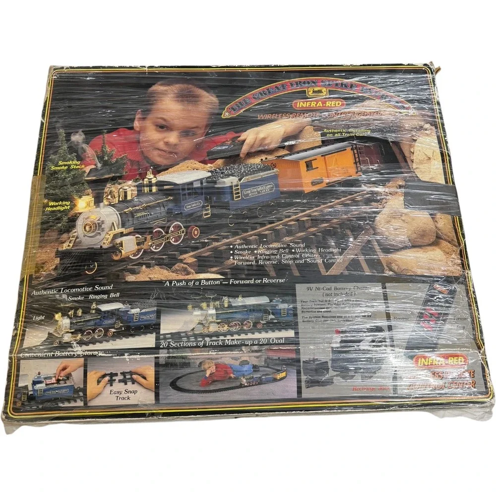 New Bright Great Iron Spike Express Train Set 3172 Wireless‎ Remote Vintage